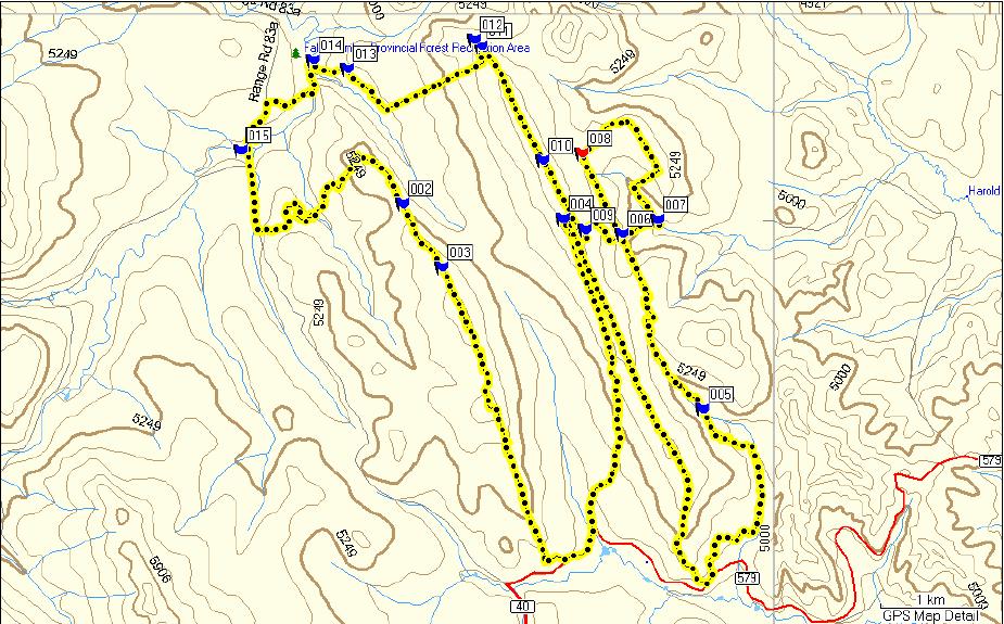 Proposed Trail 051401; Moose XC Previously