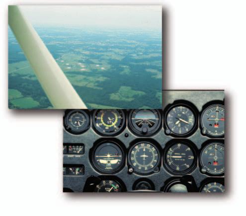 This means the use of outside references and flight instruments to establish and maintain desired flight attitudes and airplane performance.