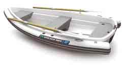 STANDARD FEATURES (WB 8 + RID 275 KIT): Tube available in 1100 Decitex PVC (275R) or Orca Hypalon (275H) One piece HIMC hull 200 cm Hydro Curve oars chamber tube layer reinforced seams easy grip