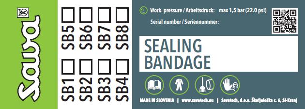 1. IDENTIFICATION 2. PRODUCT DESCRIPTION 1.1. PRODUCT TYPE 2.1. BASIC FUNCTIONS AND AREAS OF APPLICATION SAVATECH leak sealing bandages of SB type.
