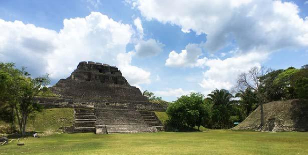 XUNANTUNICH MAYA RUINS AND ZIPLINING (BY BOAT OR PLANE) Enjoy a scenic 1-hour boat ride or take a quick 15 minutes flight to Belize City, where you ll be met by your tour guide.