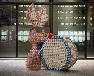 the growing hunger gap. The design and build competition challenges teams to design and build structures made entirely from canned foods within a 10 x10 x8 space.