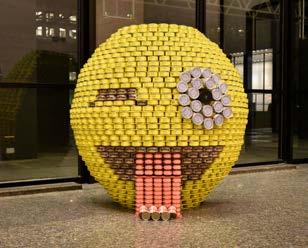 After the exhibition, the structures are deconstructed and all of the cans are donated to Daily Bread Food Bank, the largest provider of food relief in the GTA.