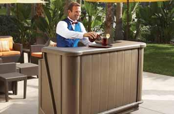 Available in three sizes: Large BAR730 is perfect for banquets and cocktail events. Mid-size BAR650 fits into standard elevators and is ideal for small to mid-size functions.