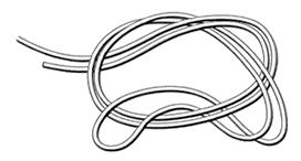 This knot couldn't be any simpler, it's quick and reliable. However the loop formed is always slightly offset from the main line.