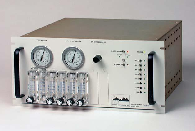 B: DESCRIPTION The Baldwin -Series Model 3300 Flow Control Drawer allows easy control of sample and calibration gases.