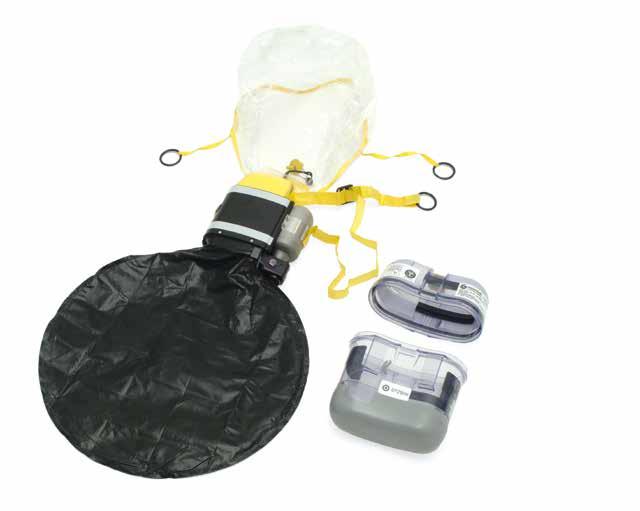 36 EMERGENCY ESCAPE EQUIPMENT M-20.2 EMERGENCY ESCAPE BREATHING DEVICE The M-20.2 is rated for 10 minutes escape time.