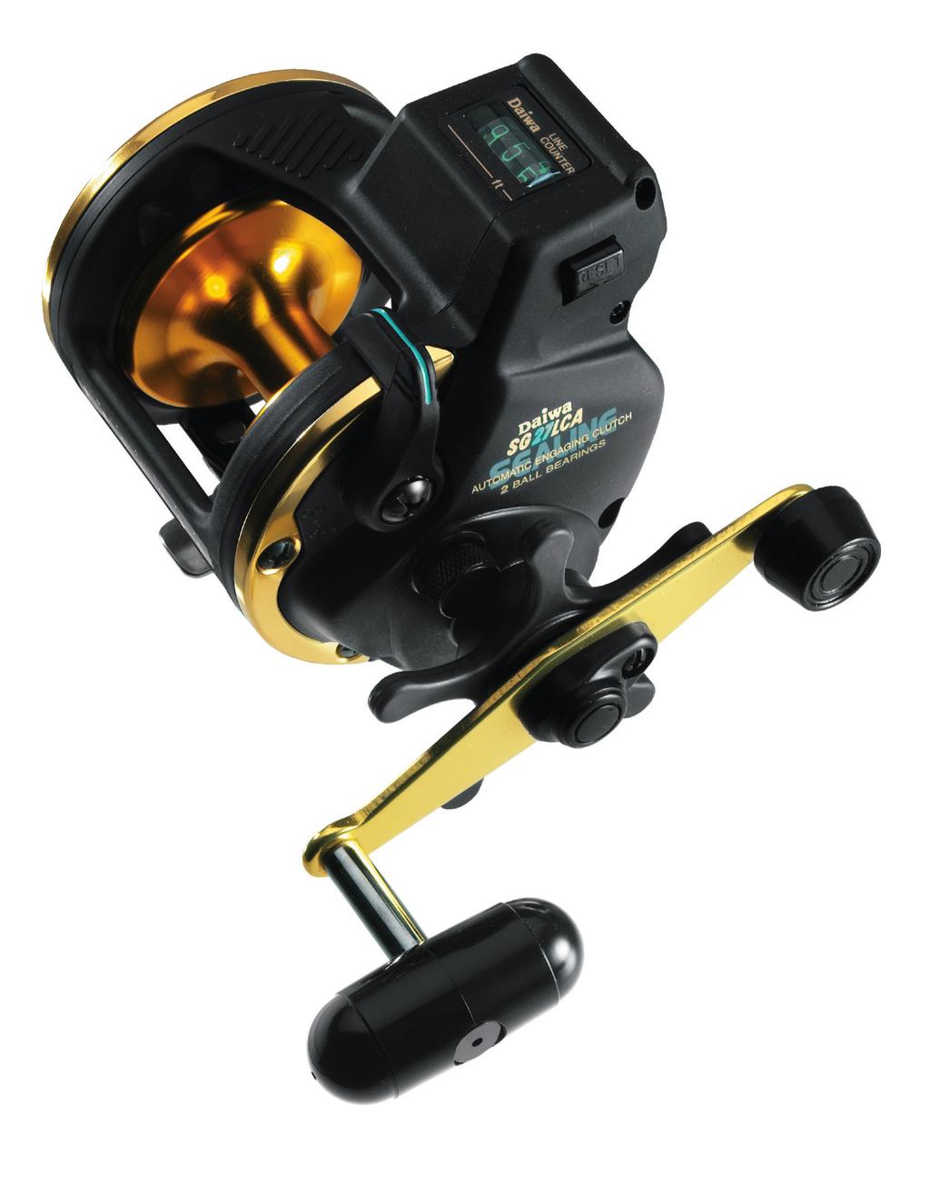 The high gear n makes fast winding of the lures from deep depth
