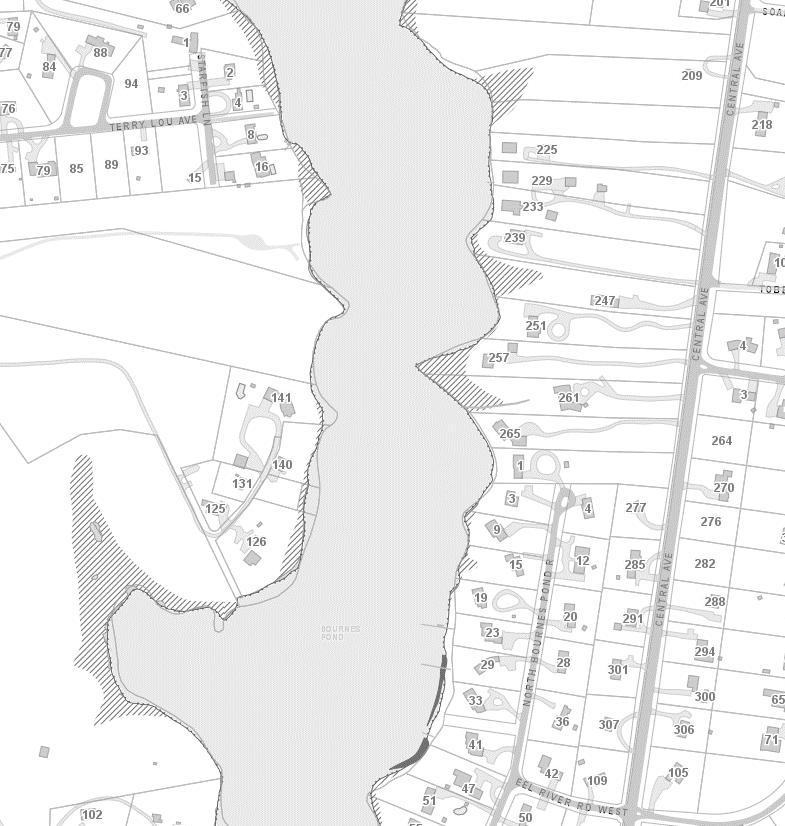 BOURNES POND Bournes Pond Relay Area I Map 3.