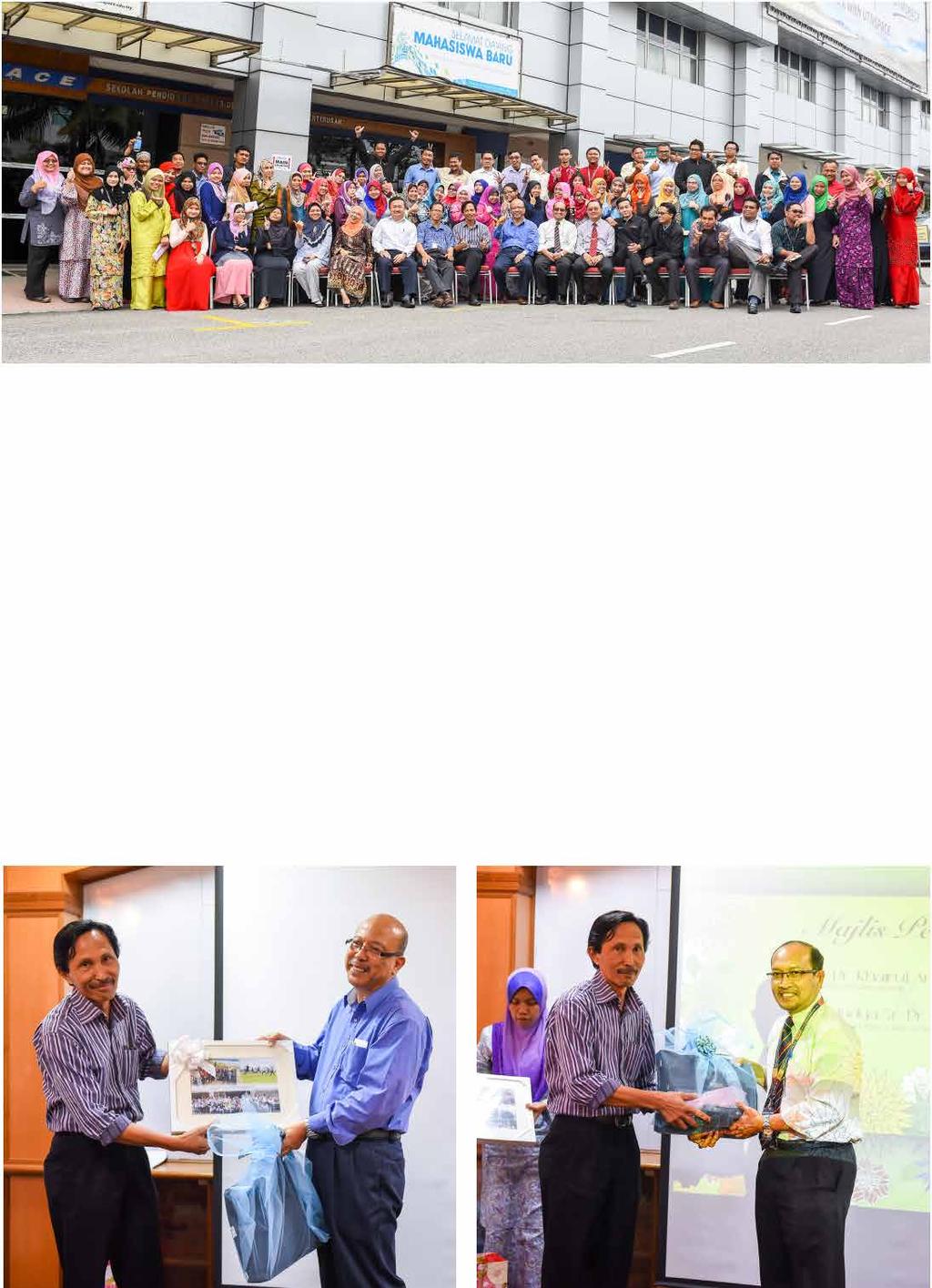 MAJLIS PENGHARGAAN Pada 29 Januari 2015, UTMSPACE telah mengadakan Majlis Penghargaan bagi menghargai jasa di atas perkhidmatan Prof. Dr. Khairul Anuar bin Abdullah, Pengarah Urusan/Dekan dan Prof.