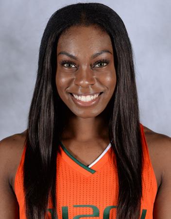 Neydja Petithomme Senior Guard 5-8 # 15 - Set new then-highs for her Miami career in points (nine), assists (five) and minutes (21), plus free throws made (four) and attempted (four) against Michigan
