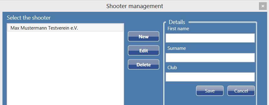 Click on "New" to create a new shooter.