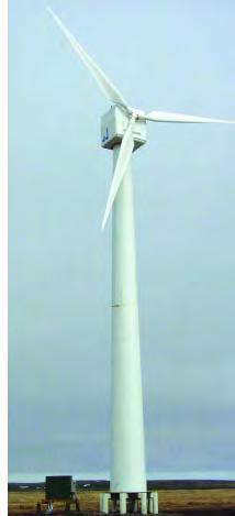 Northwind 100/19: 100 kw rated power output, 19 meter rotor,