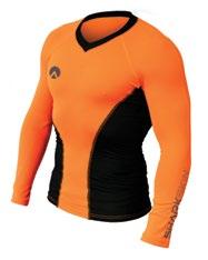 PERFORMANCE WEAR LONG SLEEVE This top uses Chillproof material to keep your torso and rear kidney area protected.