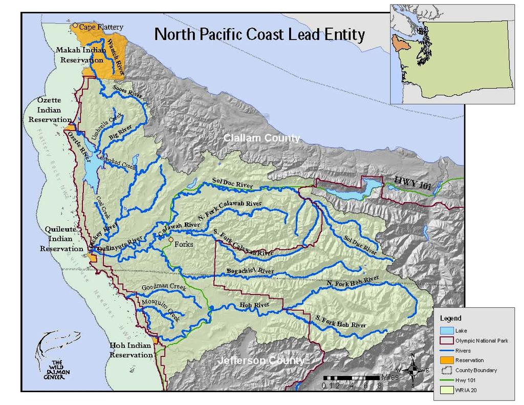 North Pacific Coast Lead Entity (WRIA 20) Salmon Restoration Strategy, 2014 Edition Appendix A: SRFB Round 15 Application NORTH PACIFIC COAST (WRIA 20) SRFB Grant Round #15 2014 SALMON APPLICATION