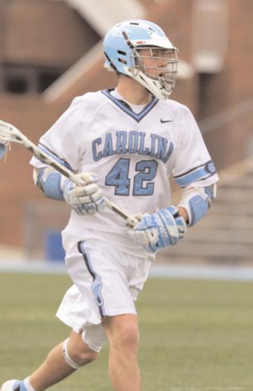 North Carolina attackman Michael Burns was named the Atlantic Coast Conference Men's Lacrosse Player of the Week February 20.