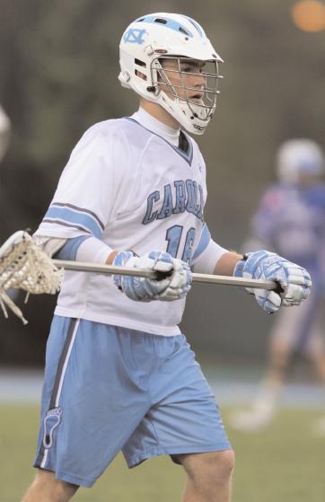 UNC s 14-5 win over Ohio State February 18. The senior midfielder from Oshawa, Ontario won 11 face-offs, his career high, and his six ground balls were also his top career mark in a game.