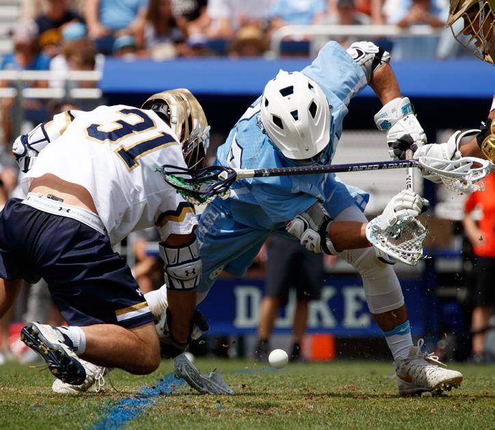 In Carolina s win at Virginia on April 9, Stephen Kelly tied the school records for face-offs won in a game with 23 and ground balls in a game with 15.