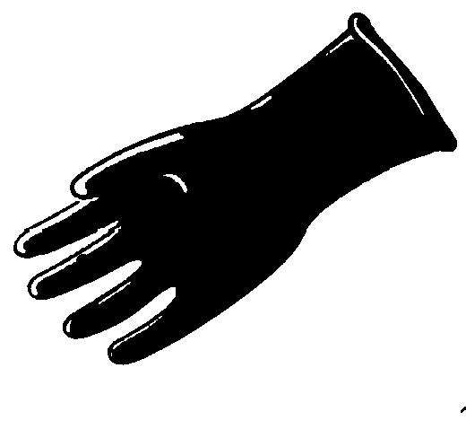 HAND PROTECTION Gloves should be selected according to the hazard. Handling hot materials usually requires leather gloves.