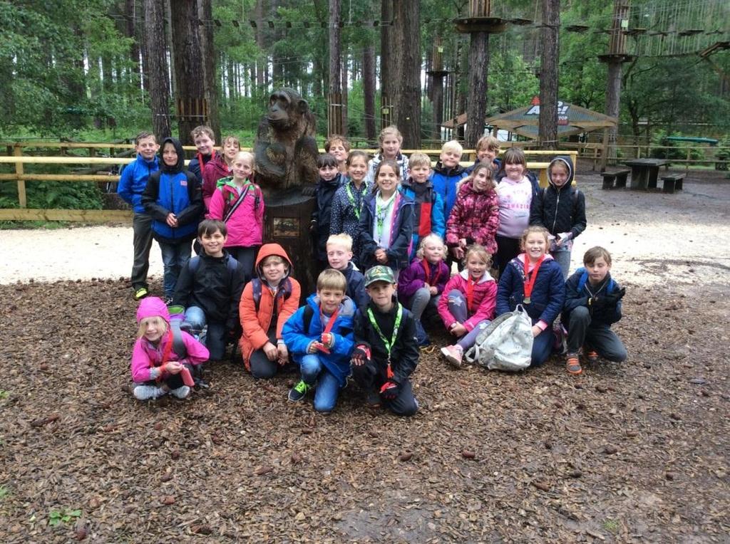 Year 3 and 4 Trip to Go Ape On Tuesday Years 3 and 4 went on a school trip to Go Ape. The thought of the course was exciting but scary! We had to have a safety talk before we were allowed to go on.