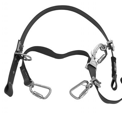 Step 5: Rope Model Web Model Figure 44 - Adjustable Rope Lanyard Properly Attached to a Distribution Strap or Transmission Strap for Right Hand Use Figure 45 - Adjustable Web Lanyard Properly