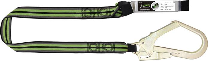 18 www.kratossafety.co.uk Section 3 Shock Absorbing Lanyards FA 30 304 18 Shock Absorbing Webbing Lanyard 1.8 mtr (Model: FA 30 304 18).