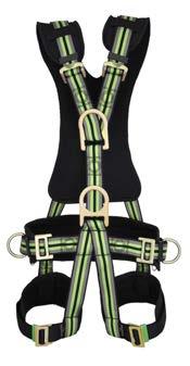 Work positioning belt with 2 D rings. Waist level D ring for rope access. Fully adjustable.