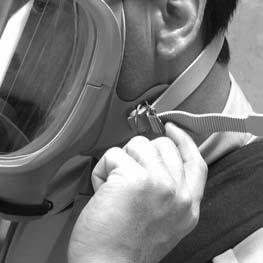 DONNING Remove the respirator and return to fresh air immediately if air flow stops or breathing becomes difficult. Failure to follow this precaution may result in serious personal injury or death.