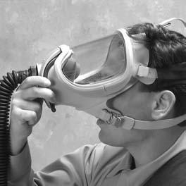 The vortex tube respirator does not afford protection if the air source fails. Removing the Full Facepiece Respirator: 1.