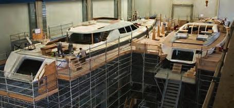 Oyster 100-02 and Oyster 125-01 are already in fit out for delivery in 2012 (right) technology required to build composite yachts of this size, says Hamish Burgess-Simpson, Oyster s Turkeybased