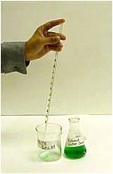 Insertion too deep leads to droplets on the outside of the tip. 4. Slowly release the pressure on the bulb. By steadily releasing pressure on the bulb, liquid will to be drawn into the tube, slowly.