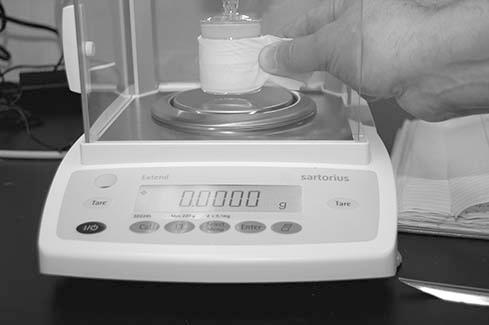 Record this value in your lab notebook 7. Remove the weighing bottle using tongs or a paper strip, and empty the contents into a receiving vessel 8.