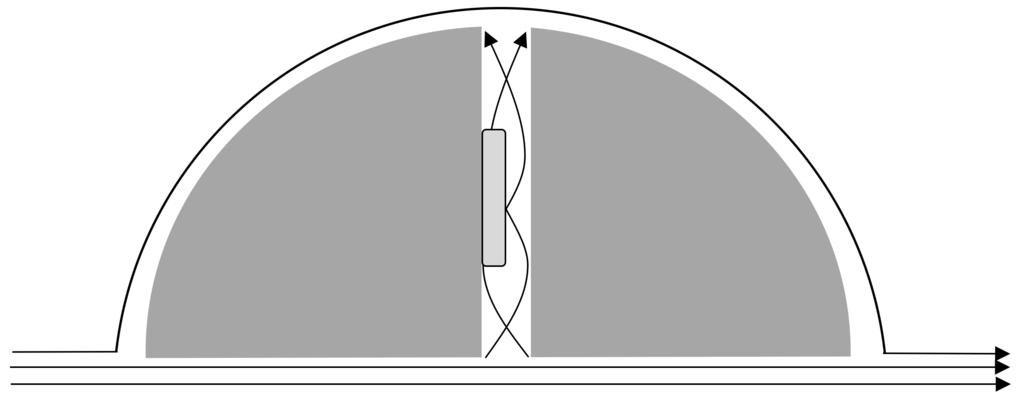 this hole, the wind speed through the hole can be measured. The system is depicted in Figure 2.2. Figure 2.2: A diagram and picture of the differential pressure anemometer using an embedded anemometer.