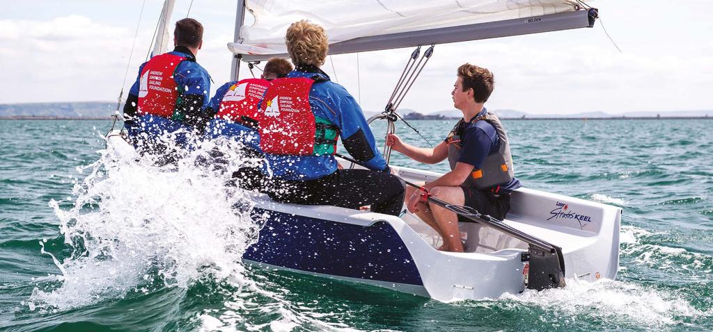 PRIMARY SPONSORSHIP BENEFITS, SUPPORT AND OPPORTUNITIES ANDREW SIMPSON SAILING FOUNDATION ENABLE We involve you and your teams by giving regular updates on the impact of your support and how it has