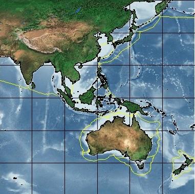 Figure 29 Large Marine Ecosystems of the APFIC Region 1. Sea of Japan; 2. Kuroshiro Current; 3. Yellow Sea; 4.