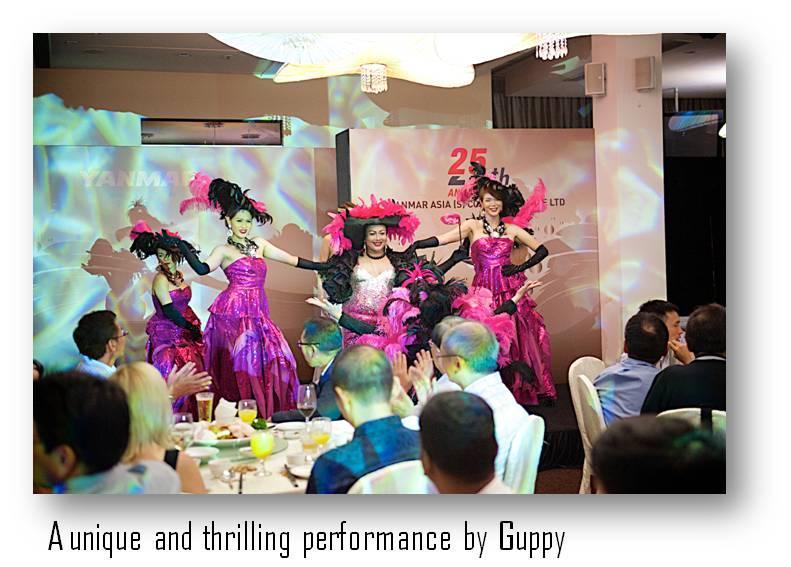 The party continued with the second stunning performance of the night: the Guppy show.