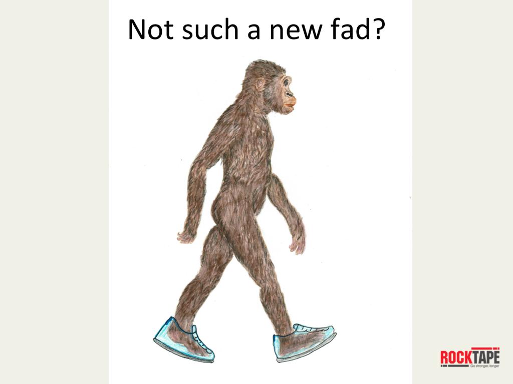 Early human ancestors have been walking upright without shoes for 3.5+ million years. Bipedalism and larger brains have defined our evolu;on from the great apes.