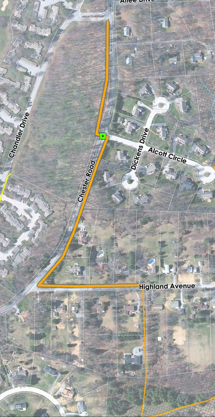 13 Existing connection from Highland Avenue to East Goshen Township