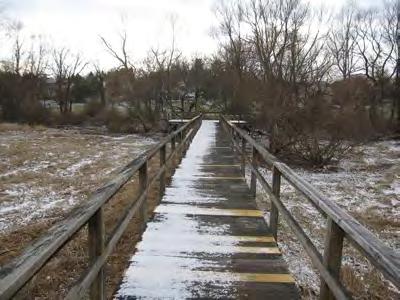information Consider and evaluate either a new bridge/boardwalk over Ridley Creek or