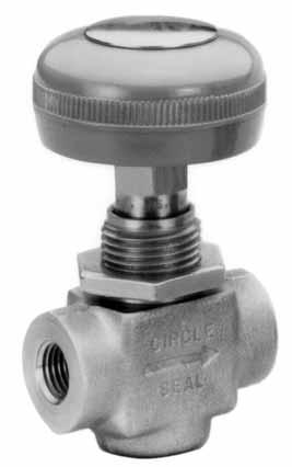 0 6000 psig Manual Shutoff Valves Features Zero leakage Protected o-ring Full flow passages Freedom from wire drawing Panel mount standard Hand wheel or toggle handle How it Works Closed O-ring seal