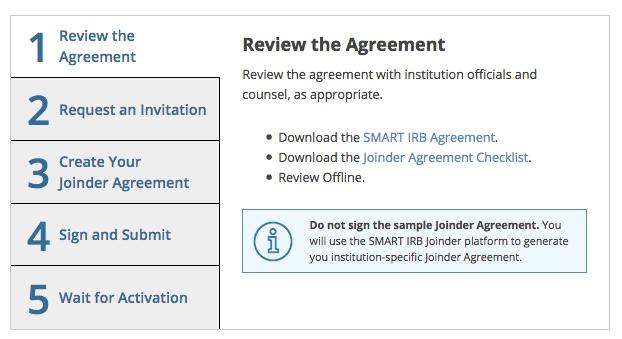 Guidance about how to join via the SMART IRB