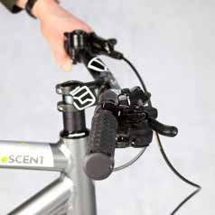 The brake levers should be horizontal and facing away from the bike.