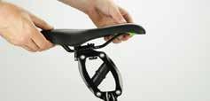 Now that the saddle is loose you can move it horizontally