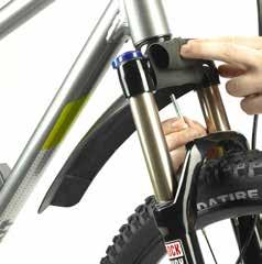 Once attached, these steps can be reversed to remove the mudguards