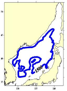 Seasonal variation of Subarctic Front Subarctic Frontal Zone Northwest Branch of Subarctic Front: Yamato Rise - documented by Danchenkov et al.