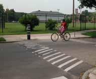 «Raised/tabled crosswalk Makes pedestrias more visible,
