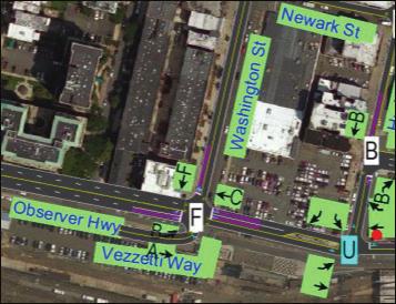 Only three streets provide direct connectivity to and from Hoboken s south border and the regional transportation links. These access streets are: Marin Boulevard, Grove Street, and Jersey Avenue.