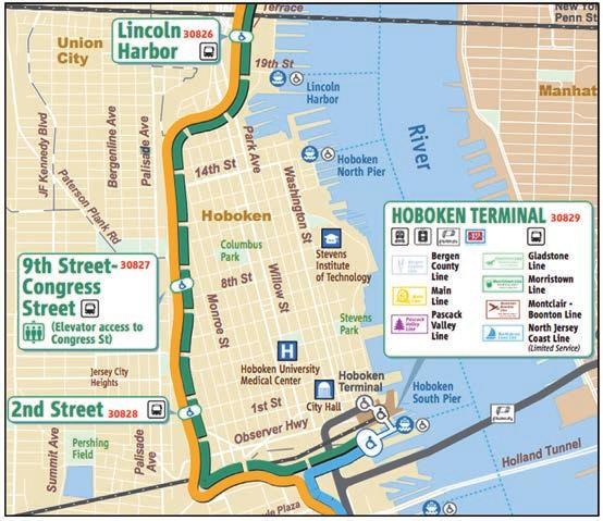 launched with 17 stations and has since expanded, currently operating over 25 rental stations throughout Hoboken and in the Lincoln Harbor neighborhood of Weehawken.