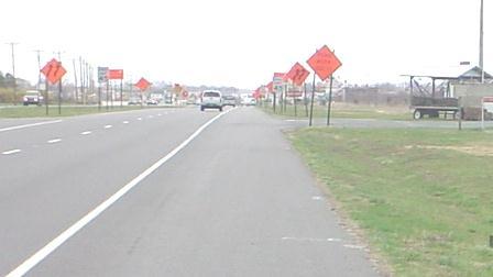 installed on left and right-hand side of multi-lane, divided