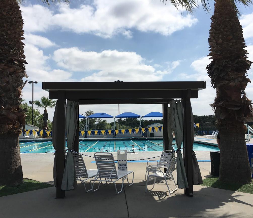 private poolside cabana! Cabanas are available to rent for two hours or the entire day (during recreation swim,